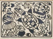 KATHLEEN BLACKSHEAR LINOCUT UN