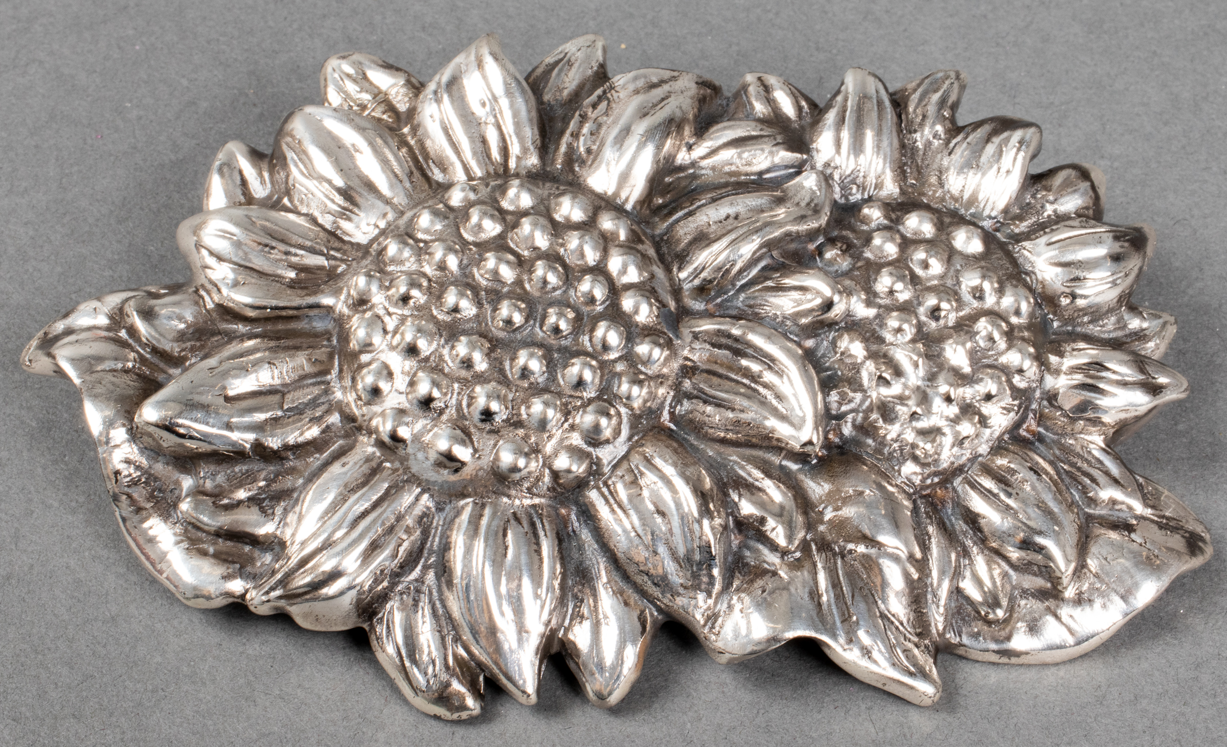 KATHRINE BAUMANN SILVER-TONE FLOWER