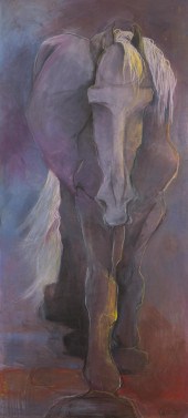 KATIE UPTON OIL AND OIL PASTEL