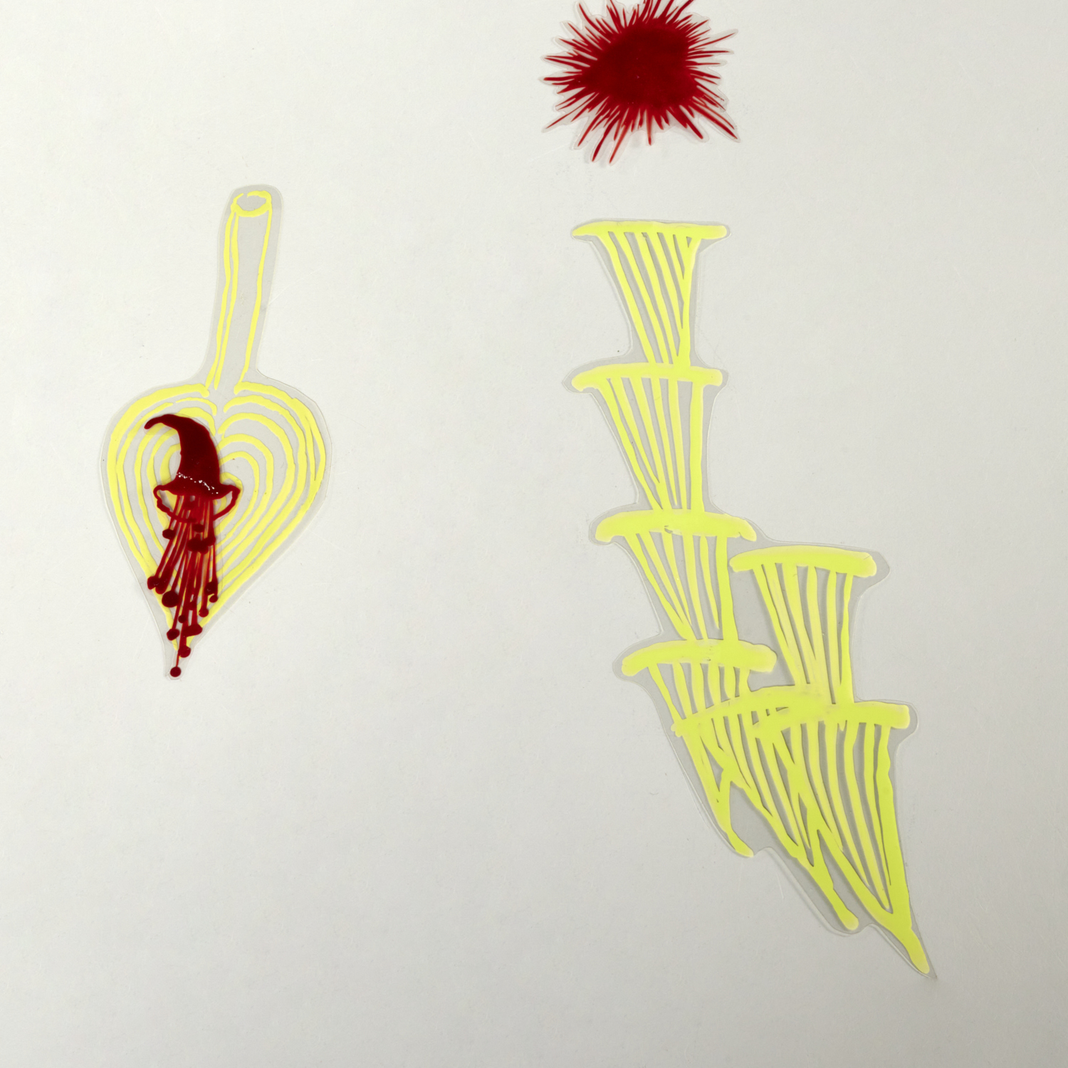 KATY STONE, PAIR OF ASSEMBLAGES,