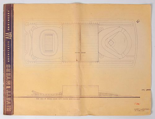 KAUFFMAN STADIUM BLUEPRINTS WITH