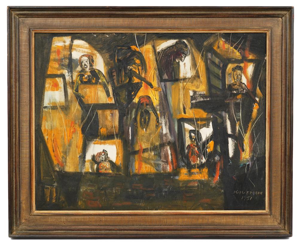 KAUFMAN 'HAUNTED' OIL ON CANVAS