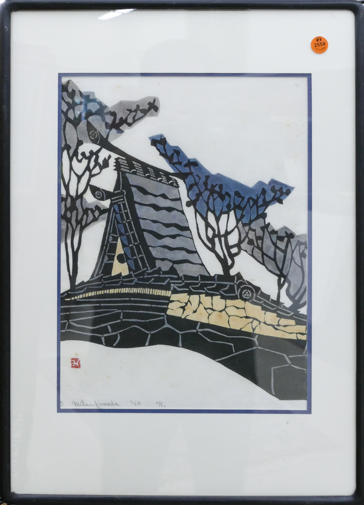 Kawada Japanese Modernist Woodblcok