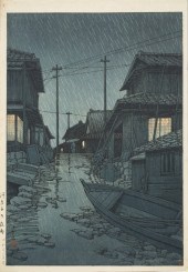 KAWASE HASUI - EVENING RAIN AT