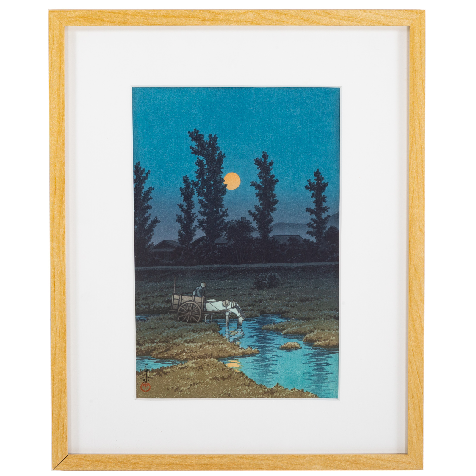 KAWASE HASUI. "FULL MOON AT