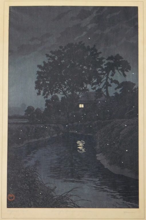 KAWASE HASUI MINUMA RIVER IN