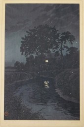 KAWASE HASUI MINUMA RIVER IN O