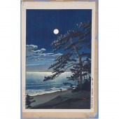 KAWASE HASUI - MOON AT NINOMIY
