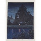 KAWASE HASUI - NIGHT RAIN AT O