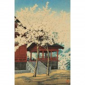KAWASE HASUI - SAKURA AT KIYOM