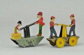 KAYO AND MEN ON HAND CARS Lith