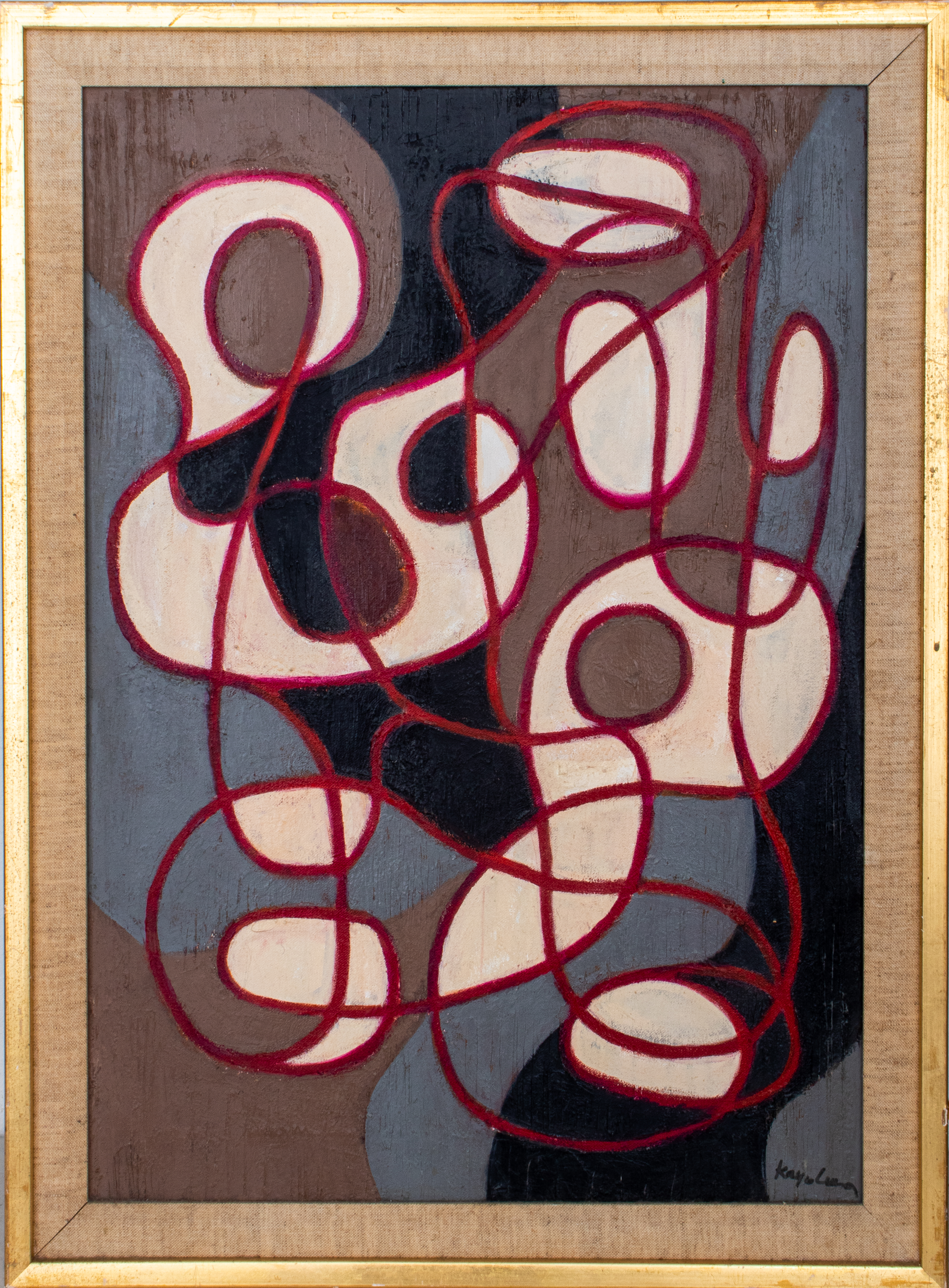 KAYO LENNAR "MUSICIANS" OIL ON