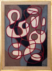 KAYO LENNAR "MUSICIANS" OIL ON