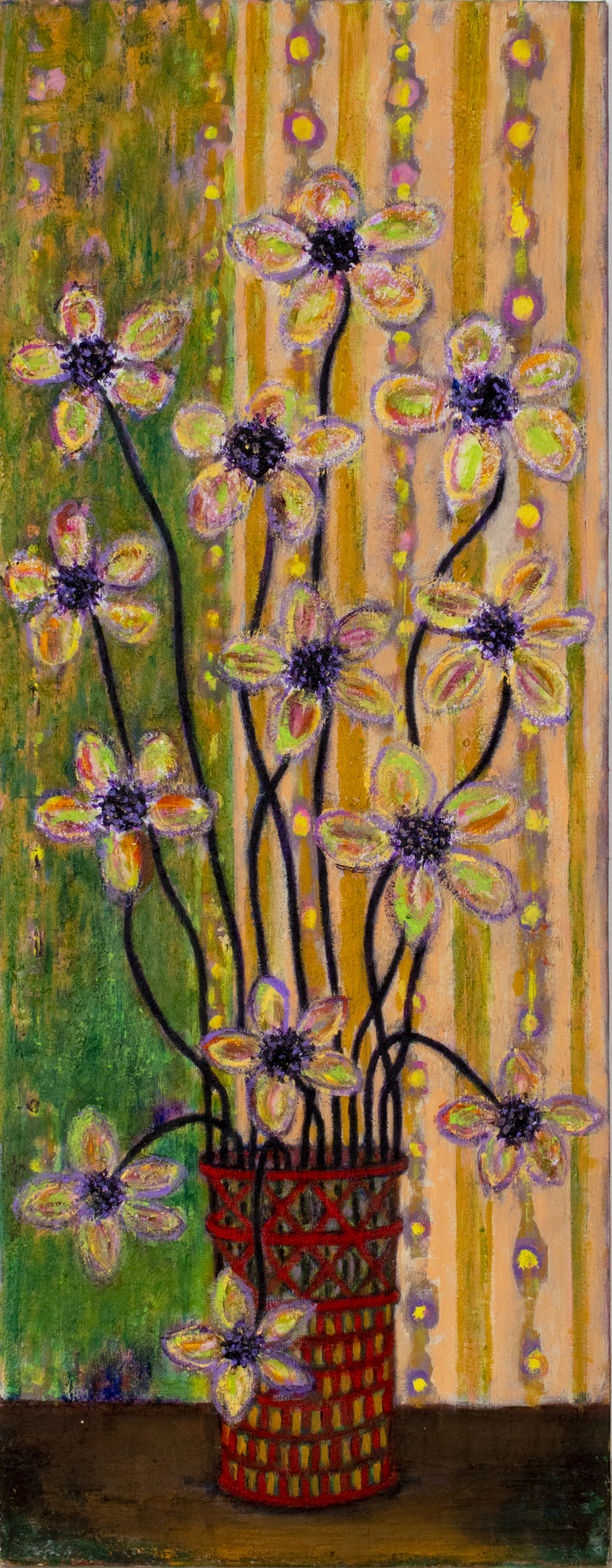 KAYO LENNAR "STRAW BASKET" OIL ON