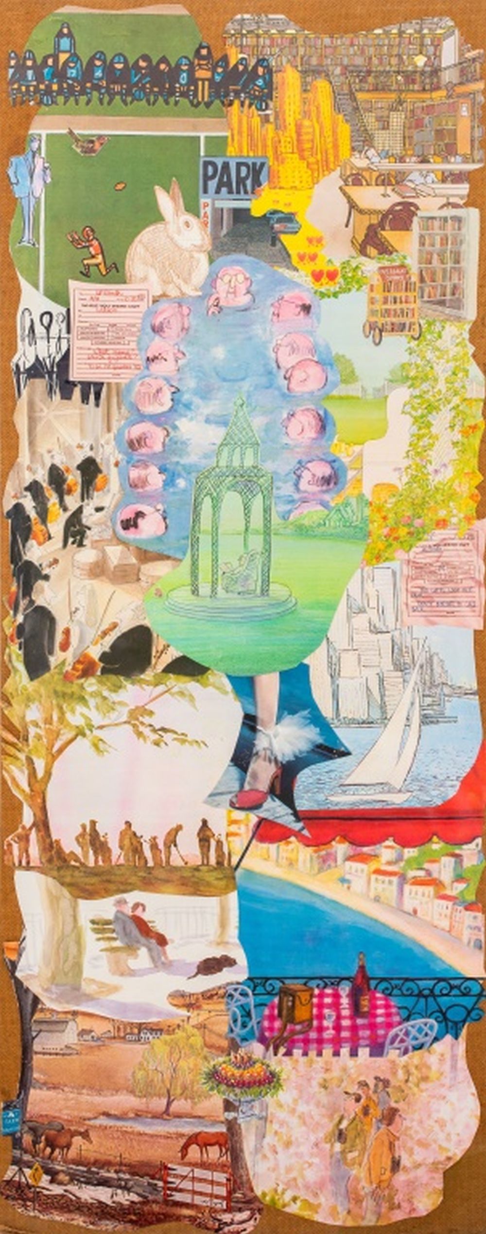 KAYO LENNAR "UNTITLED" COLLAGE ON