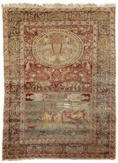 Kayseri pictorial rug, panel w