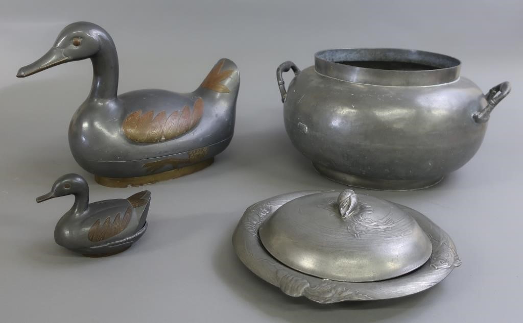Kayserzinn Art Nouveau pewter plate