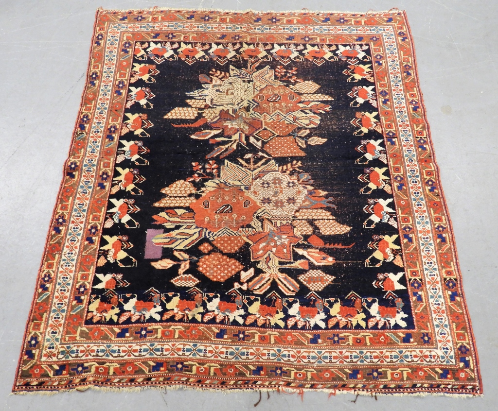 KAZAK CAUCASIAN GEOMETRIC NAVY