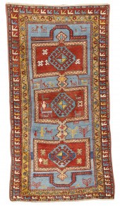 KAZAK DOUBLE NICHE PRAYER RUG,