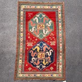 KAZAK HANDWOVEN WOOL CARPET, 4