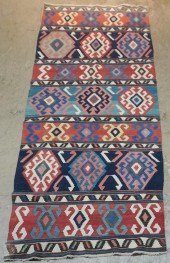 KAZAK KILIM RUNNER, 9 FT 11 IN