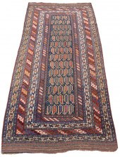 KAZAK LONG RUG, (4'10" X 10'1"