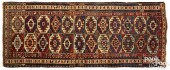 KAZAK LONG RUG, CA. 1900Kazak