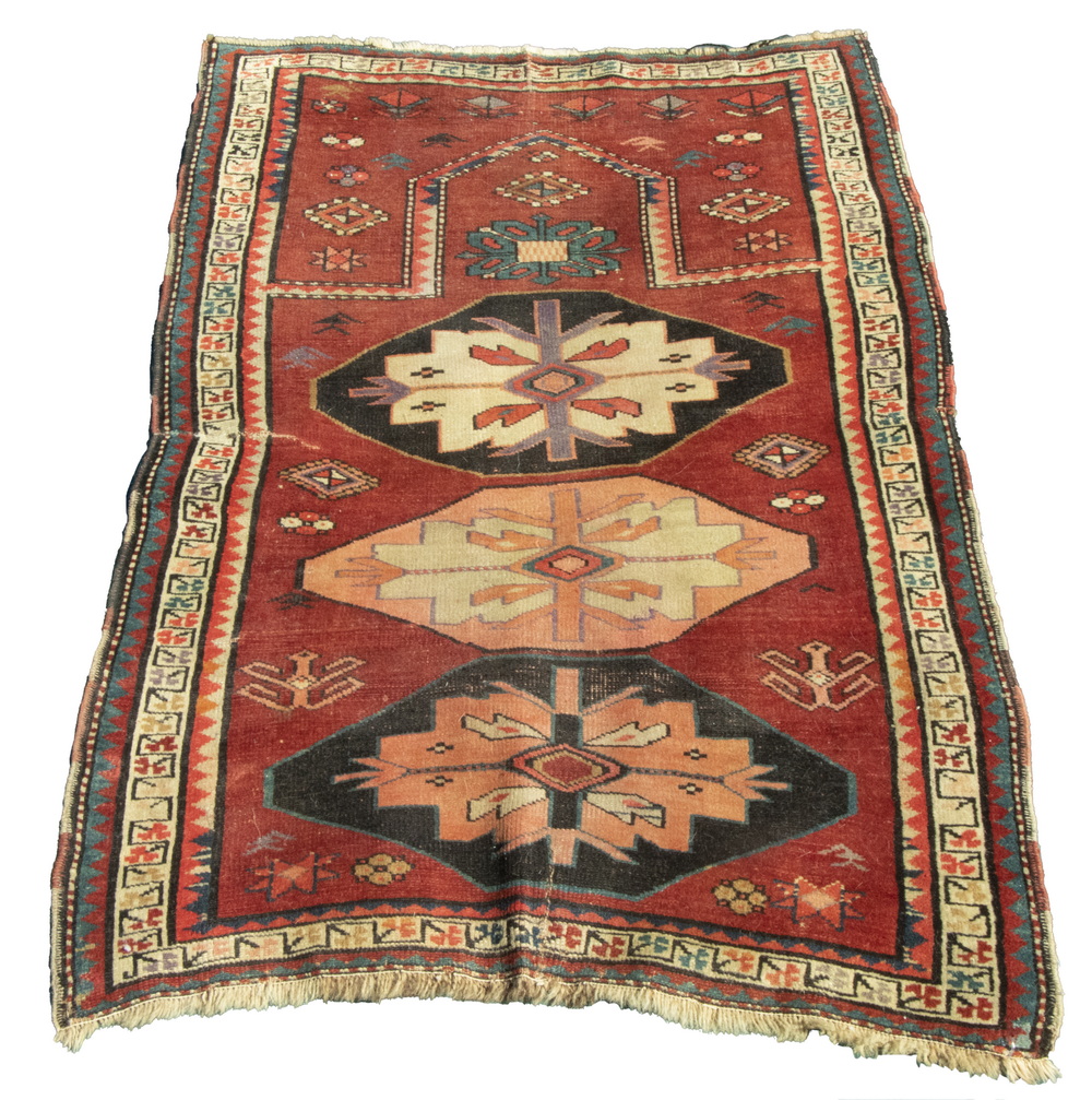KAZAK PRAYER RUG (2'9" X 3'10")