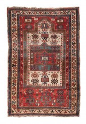 KAZAK PRAYER RUG: 3’9” X 5’1”