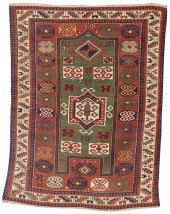 KAZAK PRAYER RUG, CAUCASUS, CA