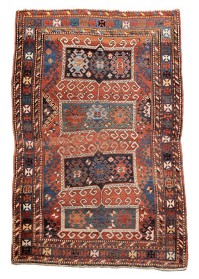 Kazak Rug 19th century, four
