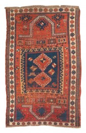 KAZAK RUG: 4'1” X 6'3” CIRCA 1
