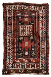 Kazak Rug Caucasian, double-en