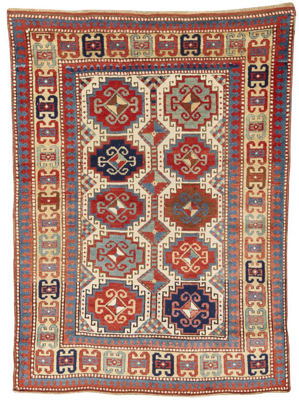 KAZAK RUG, CAUCASUS; 5 FT. 8 IN.