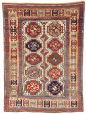 KAZAK RUG, CAUCASUS; 5 FT. 8 I