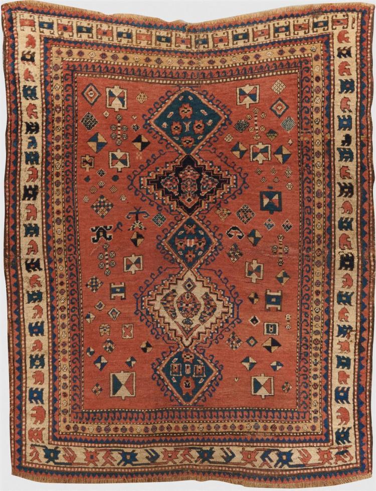 KAZAK RUG, CAUCASUS, CA. 1875; 5