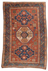 KAZAK RUG, CAUCASUS, CA. 1875K