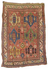 KAZAK RUG, CAUCASUS, MID 19TH