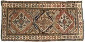 Kazak rug, three central diamo