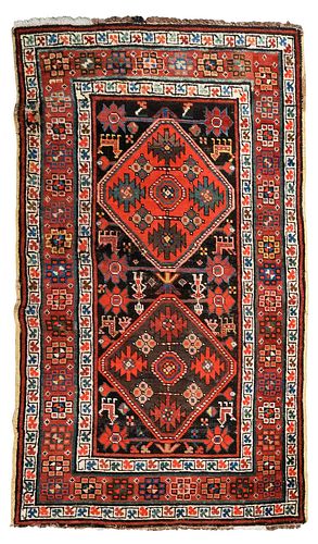 KAZAK RUG20th century, two