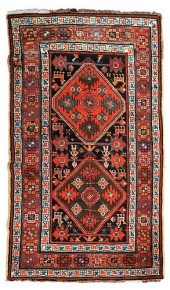 KAZAK RUG20th century, two dia
