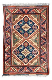 KAZAK RUG20th century, two dia
