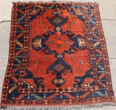 KAZAK TRIBAL RUG brick field w