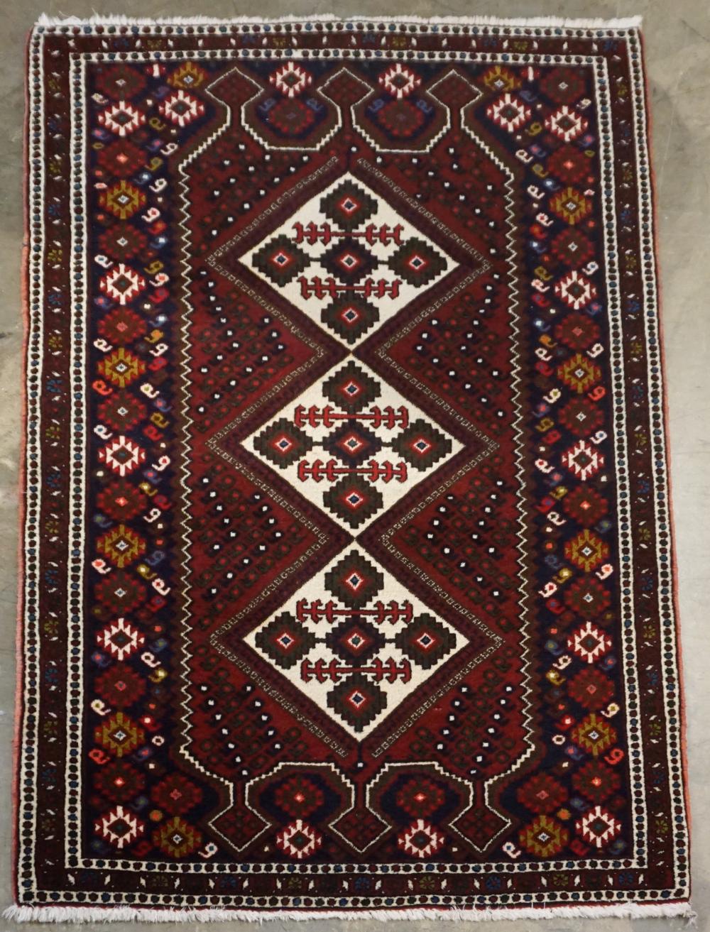 KAZAKH RUG, 4 FT 10 X 3 FT 4