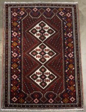 KAZAKH RUG, 4 FT 10 X 3 FT 4 I