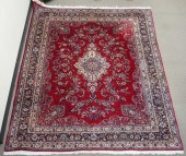 KAZVIN RED GROUND RUG, 11 FT 6
