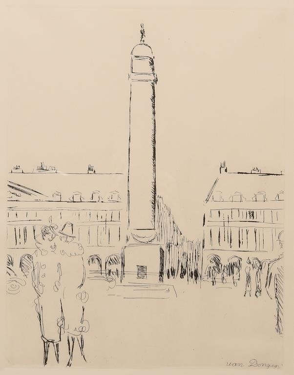 KEES VAN DONGEN ETCHING PLACE