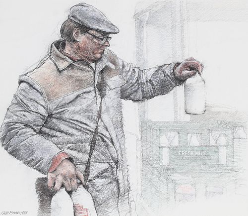 KEITH BOWEN (B. 1950) "THE MILKMAN"