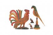 Keith Collis carved rooster an
