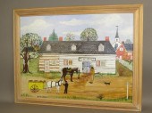 KEITH COLLIS FOLK ART OIL PAIN